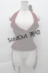 PUTUMAYO / ホルターネックベスト  ワイン S-25-12-11-008-PT-TO-AS-ZS