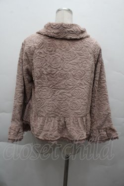 画像2: axes femme / バラ柄フェイクファージャケット  オフ S-25-12-11-009-AX-JA-AS-ZS