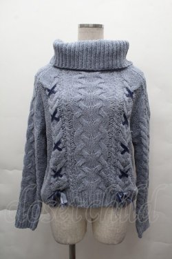 画像1: axes femme / トップス  紺 S-25-12-11-014-AX-TO-HR-ZS