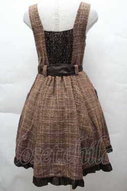 画像2: axes femme / ラメチェックチュニック  ブラウン S-25-12-11-022-AX-TO-HR-ZS