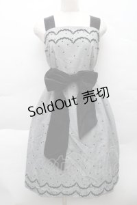 MILK / フロッキードットジャンパースカート  グレー S-25-12-11-025-ML-OP-AS-ZS