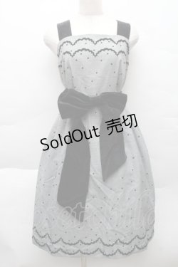 画像1: MILK / フロッキードットジャンパースカート  グレー S-25-12-11-025-ML-OP-AS-ZS