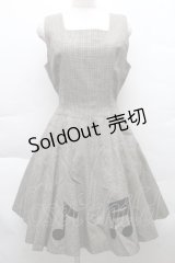 MILK / 音符ワンピース  ブラウン S-25-12-11-026-ML-OP-AS-ZS