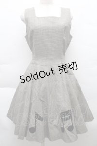 MILK / 音符ワンピース  ブラウン S-25-12-11-026-ML-OP-AS-ZS