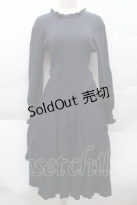 F&A / ニットワンピース  紺 S-25-12-11-027-LO-SK-AS-ZS