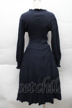 画像2: F&A / ニットワンピース  紺 S-25-12-11-027-LO-SK-AS-ZS