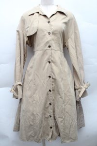jouetie / 起毛トレンチワンピース  ベージュ S-25-12-11-028-EL-CO-AS-ZS