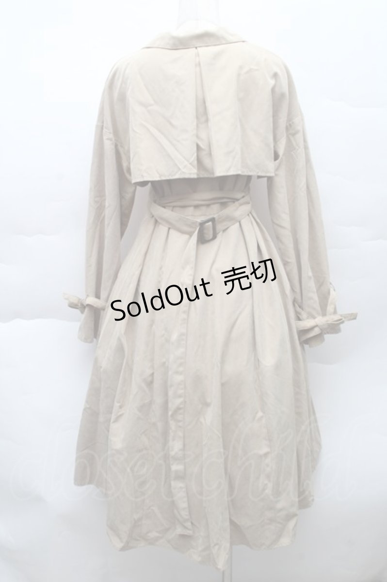 画像2: jouetie / 起毛トレンチワンピース  ベージュ S-25-12-11-028-EL-CO-AS-ZT516 (2)