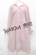 jouetie / 起毛トレンチワンピース  ピンク S-25-12-11-029-EL-CO-AS-ZT516