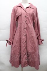 jouetie / 起毛トレンチワンピース  ピンク S-25-12-11-029-EL-CO-AS-ZS