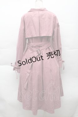 画像2: jouetie / 起毛トレンチワンピース  ピンク S-25-12-11-029-EL-CO-AS-ZT516
