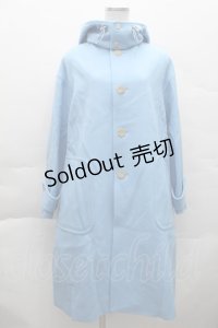 Jane Marple / フード付きコート  サックス S-25-12-11-038-JM-CO-HR-ZS