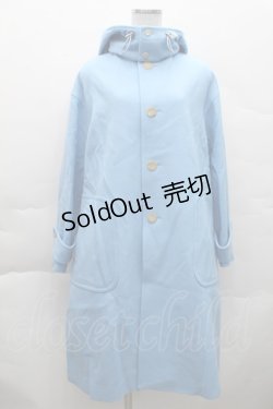 画像1: Jane Marple / フード付きコート  サックス S-25-12-11-038-JM-CO-HR-ZS