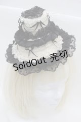 LOLITA / ハット  オフｘ黒 S-25-12-12-034-LO-ZA-AS-ZS