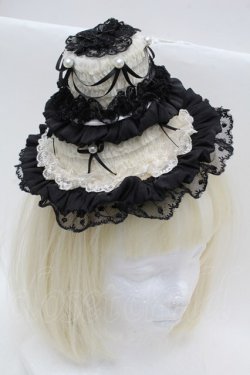 画像1: LOLITA / ハット  オフｘ黒 S-25-12-12-034-LO-ZA-AS-ZS