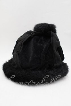 画像1: Jane Marple / クラウンハット  黒 S-25-12-12-035-JM-AC-AS-ZS