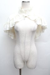 MARBLE / ゴシック調モチーフ付き立ち襟ケープ  オフ S-25-12-12-036-GO-JA-AS-ZS