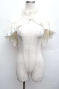 MARBLE / ゴシック調モチーフ付き立ち襟ケープ  オフ S-25-12-12-036-GO-JA-AS-ZS