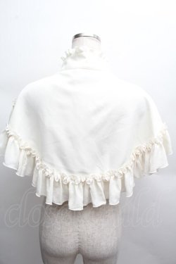 画像2: MARBLE / ゴシック調モチーフ付き立ち襟ケープ  オフ S-25-12-12-036-GO-JA-AS-ZS