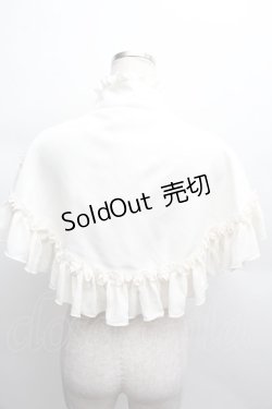 画像2: MARBLE / ゴシック調モチーフ付き立ち襟ケープ  オフ S-25-12-12-036-GO-JA-AS-ZS