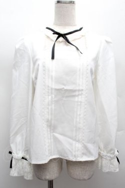 画像1: Deary / 襟レースブラウス  白 S-25-12-12-038-LO-BL-AS-ZS