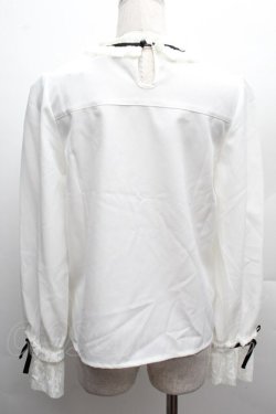 画像2: Deary / 襟レースブラウス  白 S-25-12-12-038-LO-BL-AS-ZS