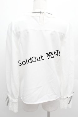 画像2: Deary / 襟レースブラウス  白 S-25-12-12-038-LO-BL-AS-ZS