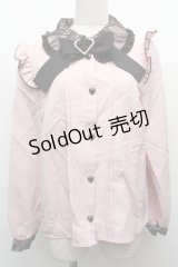 DearMyLove / ラウンドカラーブラウス  ピンク S-25-12-12-041-EL-BL-AS-ZS