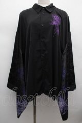 REZEN / 彼岸花和袖シャツ L 京紫 S-25-12-12-042-LO-BL-AS-ZS