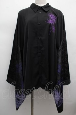 画像1: REZEN / 彼岸花和袖シャツ L 京紫 S-25-12-12-042-LO-BL-AS-ZS