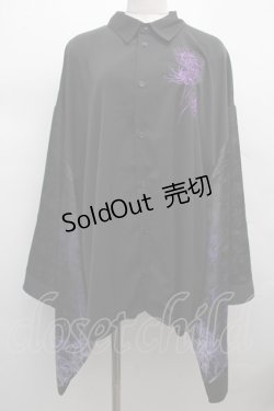 画像1: REZEN / 彼岸花和袖シャツ L 京紫 S-25-12-12-042-LO-BL-AS-ZS