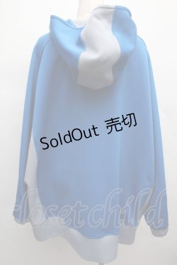 画像2: PUNK / ジップパーカー  ブルーｘグレー S-25-12-12-044-PU-TO-HR-ZS