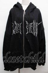 VOLCAN&APHRODITE / 刺繍パーカー  黒 S-25-12-12-048-LO-TO-AS-ZS