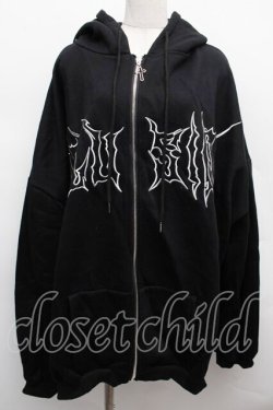 画像1: VOLCAN&APHRODITE / 刺繍パーカー  黒 S-25-12-12-048-LO-TO-AS-ZS