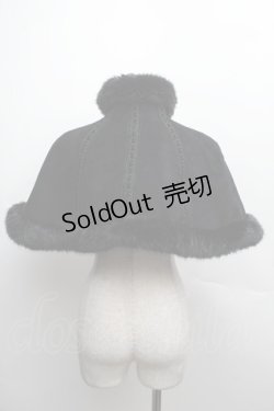 画像2: Victorian maiden / ファーデザインケープ  黒 S-25-12-12-051-CL-JA-AS-ZS