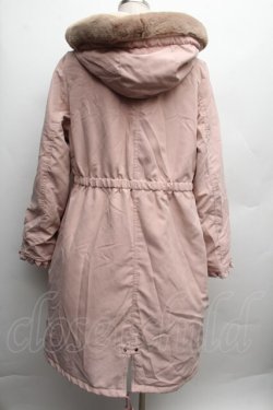 画像2: axes femme / 裏キルトモッズコート  ピンク S-25-12-12-054-AX-CO-HR-ZS