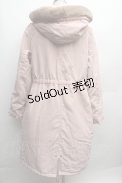 画像2: axes femme / 裏キルトモッズコート  ピンク S-25-12-12-054-AX-CO-HR-ZS