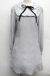 Honey Cinnamon / フリルワンピース  グレー S-25-12-12-057-LO-OP-AS-ZS