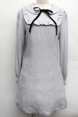 画像1: Honey Cinnamon / フリルワンピース  グレー S-25-12-12-057-LO-OP-AS-ZS