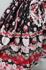 画像4: BABY,THE STARS SHINE BRIGHT / Juicy Strawberry MemoryジャンパースカートII  黒 S-25-12-12-058-BA-OP-AS-ZS (4)