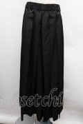 REZEN / プリーツ袴パンツ L 黒 S-25-12-12-061-LO-PA-AS-ZS