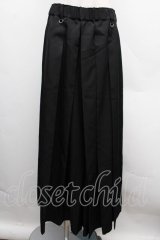 REZEN / プリーツ袴パンツ L 黒 S-25-12-12-061-LO-PA-AS-ZS