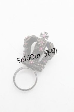 画像1: Jane Marple / 王冠リング  アンティークゴールド S-25-12-12-005-JM-AC-SZ-ZS