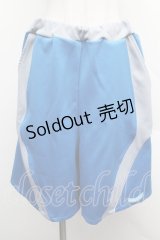 PUNK / ハーフパンツ  ブルーｘグレー S-25-12-12-065-PU-PA-HR-ZS