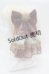 LOLITA / リボンクリップ  ワイン S-25-12-12-014-LO-AC-AS-ZS