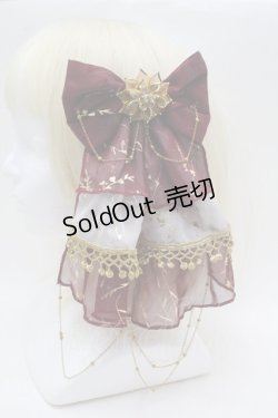 画像1: LOLITA / リボンクリップ  ワイン S-25-12-12-014-LO-AC-AS-ZS