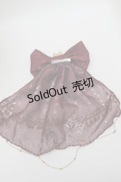 画像2: LOLITA / リボンクリップ  ワイン S-25-12-12-014-LO-AC-AS-ZS