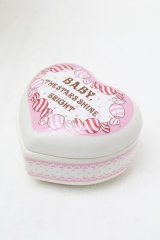 BABY,THE STARS SHINE BRIGHT / ハート小物入れ  白 S-25-12-12-016-BA-ZA-AS-ZS