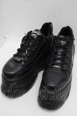 画像1: YOSUKE / 厚底スニーカー 28 黒 S-25-12-12-018-PU-SH-AS-ZS