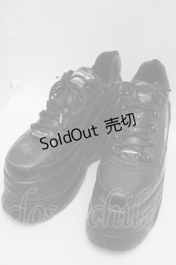 画像1: YOSUKE / 厚底スニーカー 28 黒 S-25-12-12-018-PU-SH-AS-ZS